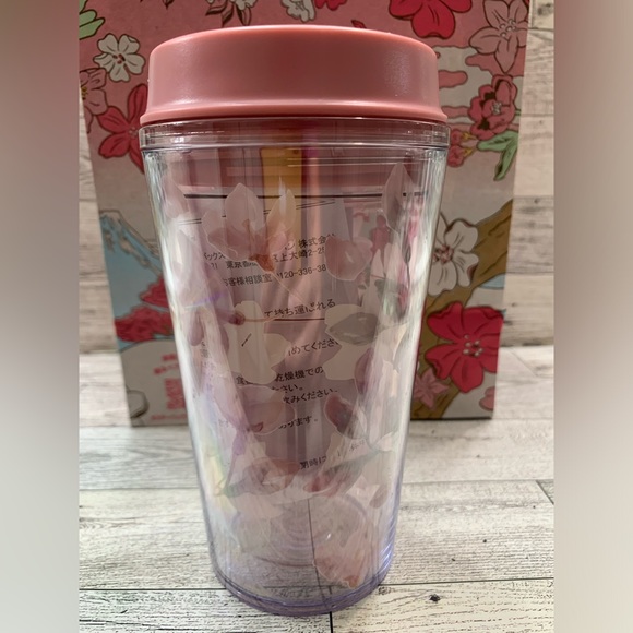 🌸 2024 Starbucks Japan Limited Edition Sakura Petals Plastic To Go Cup Tumbler - Picture 3 of 6